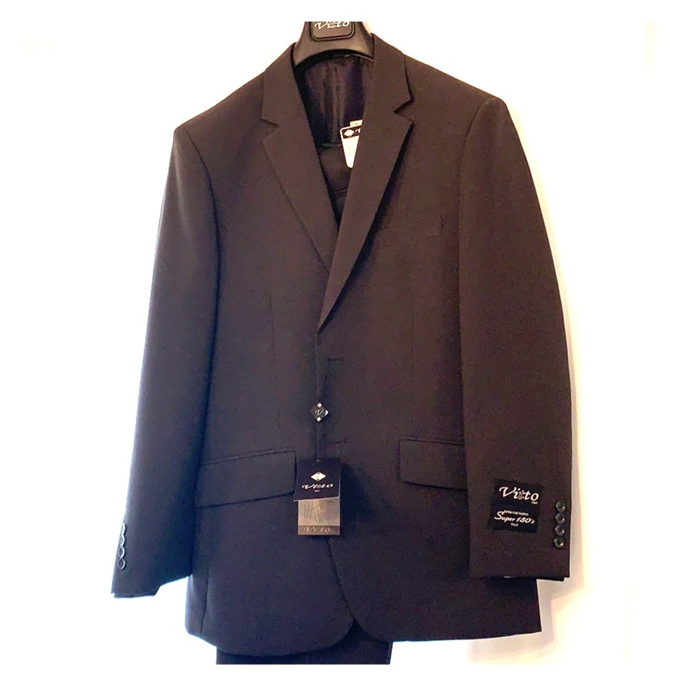 Men’s Dark Grey Vitto Italian 2 Piece Suit